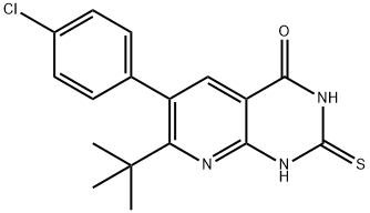 7-tert-butyl-6-(4-chlorophenyl)-2-thioxo-2,3-dihydropyrido[2,3-d]pyrimidin-4(1H)-one|化合物 T23778