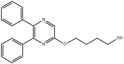 1-Butanol, 4-[(5,6-diphenyl-2-pyrazinyl)oxy]- Struktur