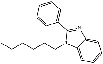 1-n-Hexyl-2-phenylbenzimidazole Structure