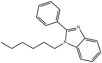 1-N-HEXYL-2-PHENYLBENZIMIDAZOLE 结构式
