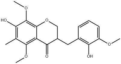 麦冬二氢高异黄酮F, 477336-79-1, 结构式