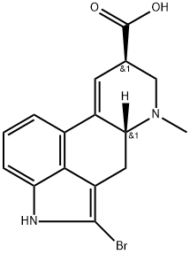 Ergoline-8-carboxylic acid, 2-bromo-9,10-didehydro-6-methyl-, (8β)- Struktur