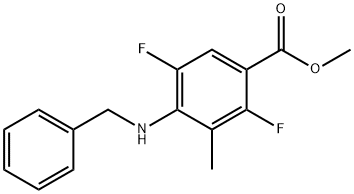 methyl 4-(benzylamino)-2,5-difluoro-3-methylbenzoate Struktur