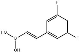 (E)-(3,5-二氟苯乙烯基)硼酸, 480424-67-7, 结构式