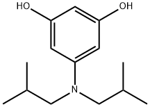 1,3-Benzenediol, 5-[bis(2-methylpropyl)amino]- Structure