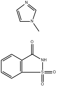 糖精1-甲基咪唑 结构式