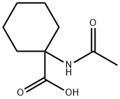 1-acetamidocyclohexane-1-carboxylic acid Struktur