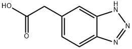 2-(1H-1,2,3-benzotriazol-5-yl)acetic acid Struktur