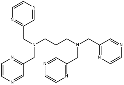 1,3-Propanediamine, N1,N1,N3,N3-tetrakis(2-pyrazinylmethyl)- 结构式