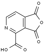 Furo[3,4-c]pyridine-4-carboxylic acid, 1,3-dihydro-1,3-dioxo- Struktur