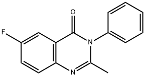 4(3H)-Quinazolinone, 6-fluoro-2-methyl-3-phenyl- Struktur