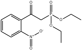 Diaethyl-o-2-nitrophenacyl-phosphonat Structure