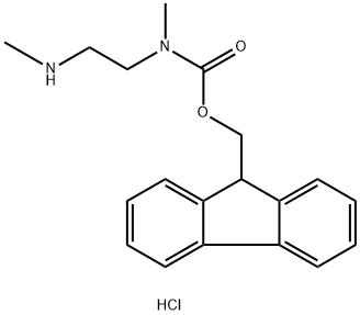 (9H-芴-9-基)甲基甲基(2-(甲基氨基)乙基)氨基甲酸酯盐酸盐, 496946-83-9, 结构式