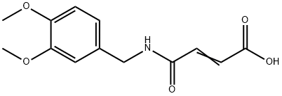 N-(3,4-dimethoxybenzyl)maleamic acid Struktur