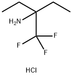 3-(trifluoromethyl)pentan-3-amine hydrochloride Struktur
