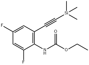 Carbamic acid, [2,4-difluoro-6-[(trimethylsilyl)ethynyl]phenyl]-, ethyl ester (9CI)