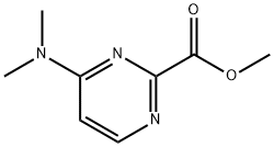 2-Pyrimidinecarboxylic acid, 4-(dimethylamino)-, methyl ester Structure