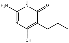 4(3H)-Pyrimidinone, 2-amino-6-hydroxy-5-propyl- 化学構造式