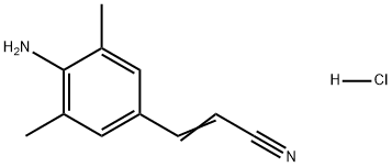 2-Propenenitrile, 3-(4-amino-3,5-dimethylphenyl)-, hydrochloride (1:1)