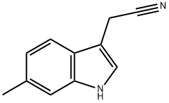 2-(6-甲基-1H-吲哚-3-基)乙腈 结构式