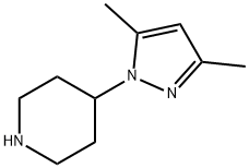 4-(3,5-dimethyl-1H-pyrazol-1-yl)piperidine Structure