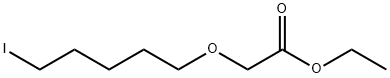 (5-碘戊氧基)乙酸乙酯 结构式