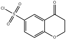 2H-1-Benzopyran-6-sulfonyl chloride, 3,4-dihydro-4-oxo- Struktur