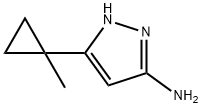 1H-Pyrazol-3-amine, 5-(1-methylcyclopropyl)- Struktur
