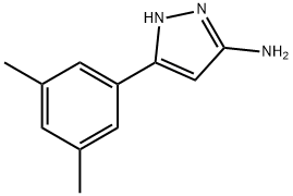 5-(3,5-二甲基苯基)-1H-吡唑-3-胺 结构式
