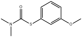 Carbamothioic acid, N,N-dimethyl-, S-(3-methoxyphenyl) ester Structure