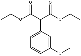 Propanedioic acid, 2-(3-methoxyphenyl)-, 1,3-diethyl ester Structure