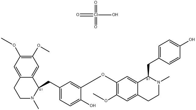 莲心碱二高氯酸盐,5088-90-4,结构式