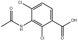 2,4-Dichloro-3-acetamidobenzoic acid 结构式