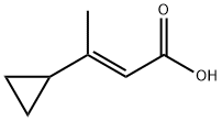 3-环丙基丁-2-烯酸,50921-71-6,结构式