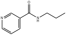 N-プロピル-3-ピリジンカルボアミド 化学構造式