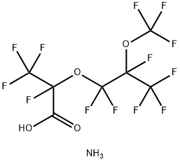 全氟-2,5-二甲基-3,6-二氧杂庚酸铵盐, 510774-77-3, 结构式
