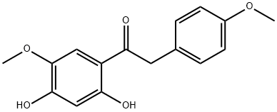 1-(2,4-Dihydroxy-5-methoxyphenyl)-2-(4-methoxyphenyl)ethanone Structure