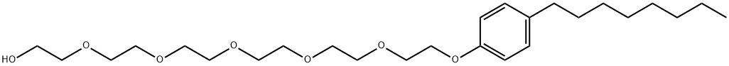4-N-OCTYLPHENOL HEXAETHOXYLATE, 51437-94-6, 结构式