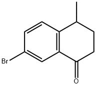 7-ブロモ-4-メチル-3,4-ジヒドロ-1(2H)-ナフタレノン 化学構造式