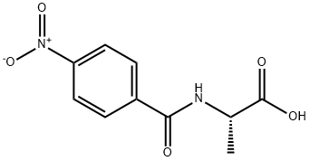 N-(4-Nitrobenzoyl)-L-Alanina Structure