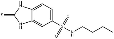 N-butyl-2-sulfanyl-1H-1,3-benzodiazole-6-sulfonamide 结构式