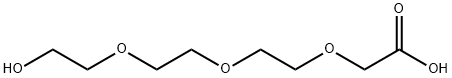 11-ヒドロキシ-3,6,9-トリオキサウンデカン酸 化学構造式
