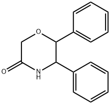 3-Morpholinone, 5,6-diphenyl- 结构式
