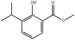 Benzoic acid, 2-hydroxy-3-(1-methylethyl)-, methyl ester Structure