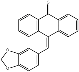 10-PIPERONYLIDENE-9-ANTHRONE Struktur