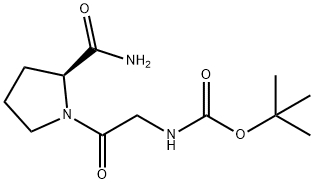 L-Prolinamide, N-[(1,1-dimethylethoxy)carbonyl]glycyl- Structure