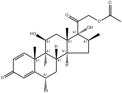 6α-Bromobetamethasone 21-Acetate 化学構造式