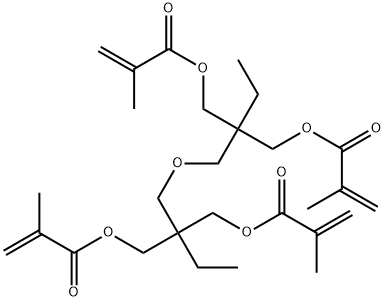 2-Propenoic acid, 2-methyl-, 1,1'-[2-[[2,2-bis[[(2-methyl-1-oxo-2-propen-1-yl)oxy]methyl]butoxy]methyl]-2-ethyl-1,3-propanediyl] ester Structure