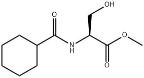 methyl 2-(cyclohexylformamido)-3-hydroxypropanoate Struktur