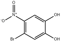 5-ブロモ-4-ニトロカテコール 化学構造式